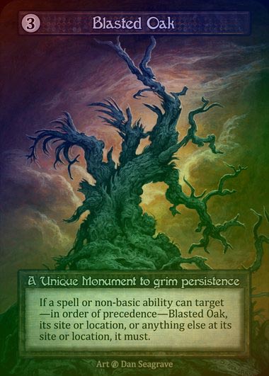 【FOIL】[Artifact] Blasted Oak [beta-Unique]